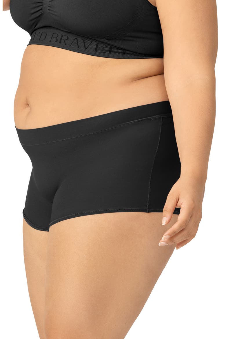 Grow With Me Maternity Boyshort, Alternate, color, BLACK