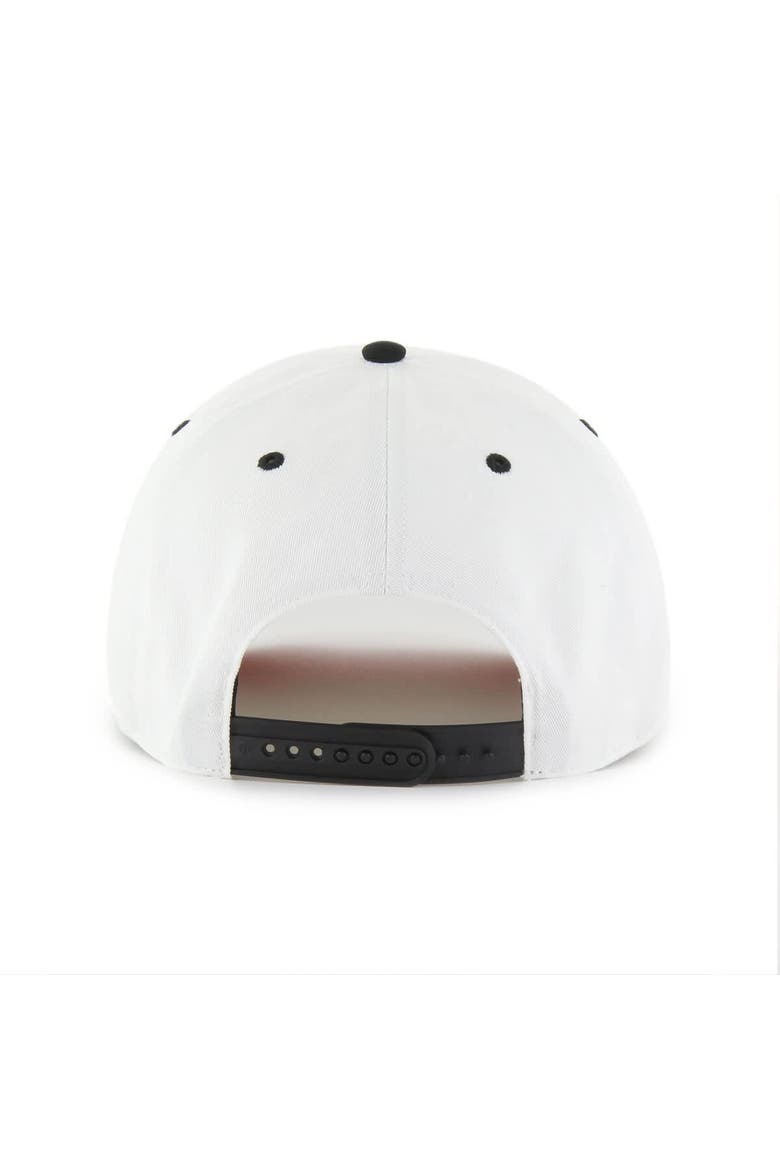 Men's '47 White/Black Cincinnati Bengals Roscoe Two-Toned Hitch Adjustable Hat, Alternate, color, White
