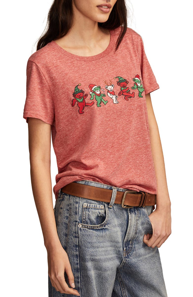 Lucky Brand Grateful Dead Holiday Bears Graphic T-Shirt, Alternate, color, 