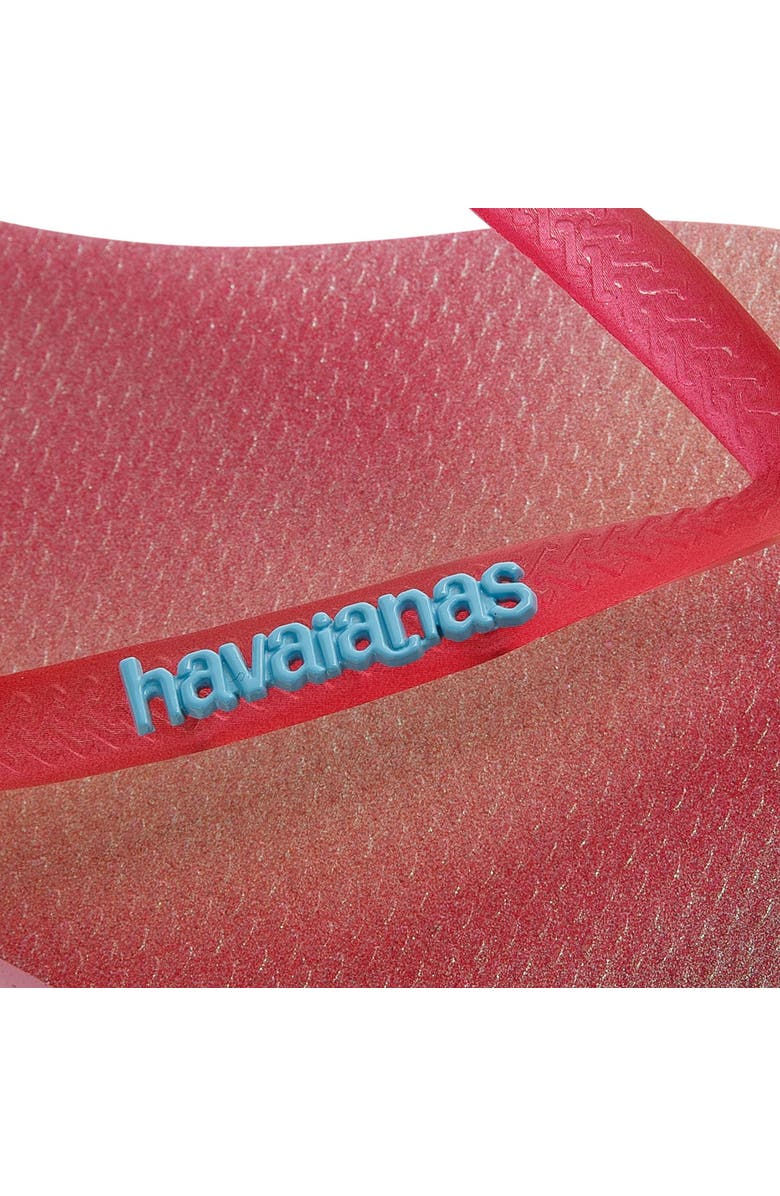 Havaianas Slim Metallic Rainbow Flip Flop, Alternate, color,