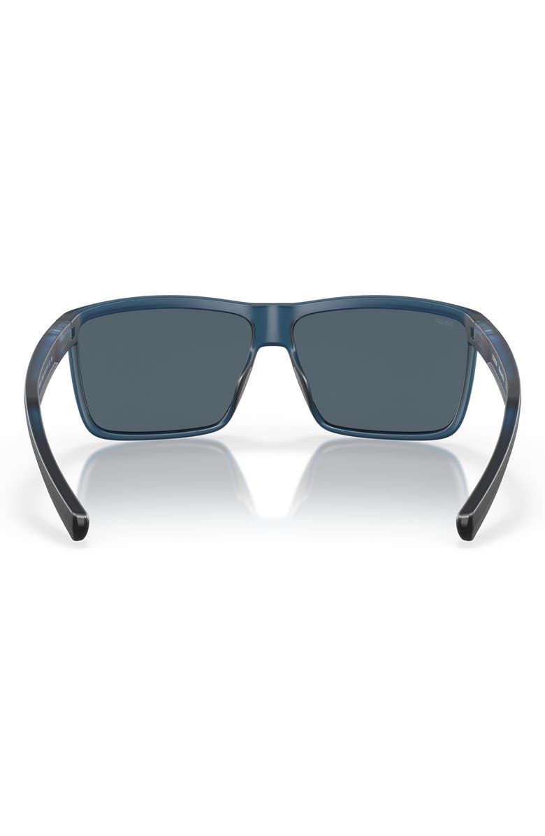 Costa Del Mar Rinconcito 60mm Polarized Rectangular Sunglasses, Alternate, color, Atlantic Blue / Gray