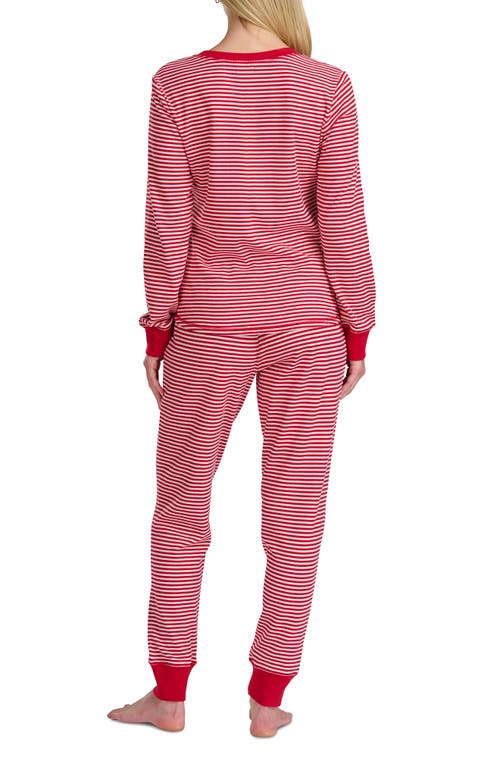 Splendid Cozy Thermal Pajamas In Red