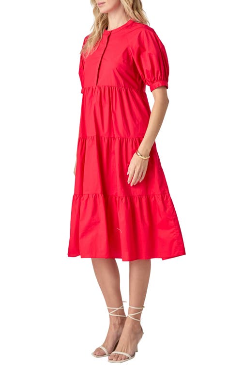 ENGLISH FACTORY ENGLISH FACTORY PUFF SLEEVE DRESS 