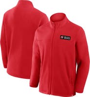 FANATICS Men's Fanatics Red New Jersey Devils Home Ice Fleece Full-Zip Jacket
