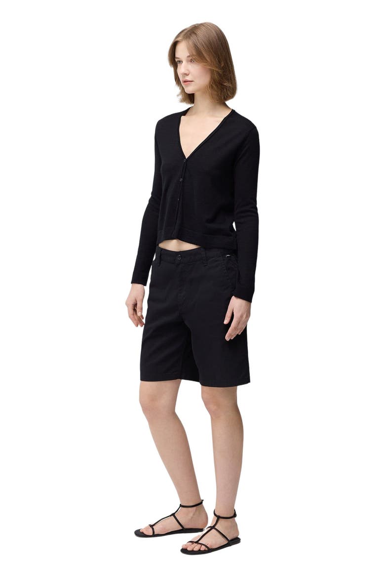 Lightweight Cashmere Silk Cardigan, Alternate, color, black