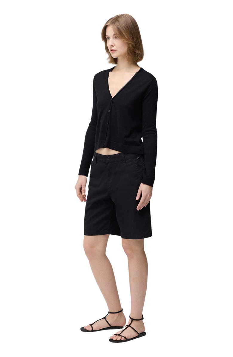 GOBI Mongolian Cashmere Lightweight Cashmere Silk Cardigan, Alternate, color, Black