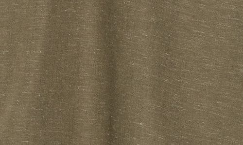 Max Studio Contrast Stitch Heather Crop Pants In Olive