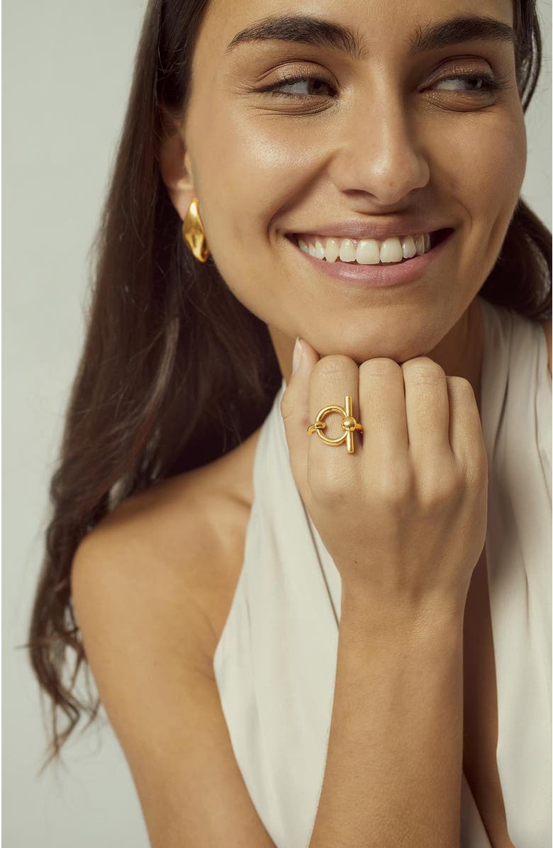 CXC Mini Omega Ring, Alternate, color, Gold