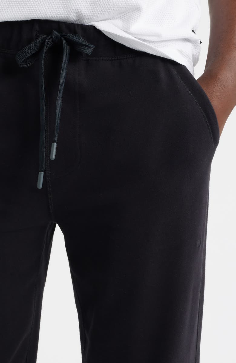 Mack Weldon Ace Stretch Cotton French Terry Sweatpants, Alternate, color, True Black