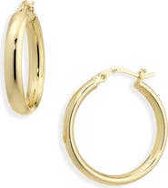 ARGENTO VIVO Medium Round Hoop Earrings