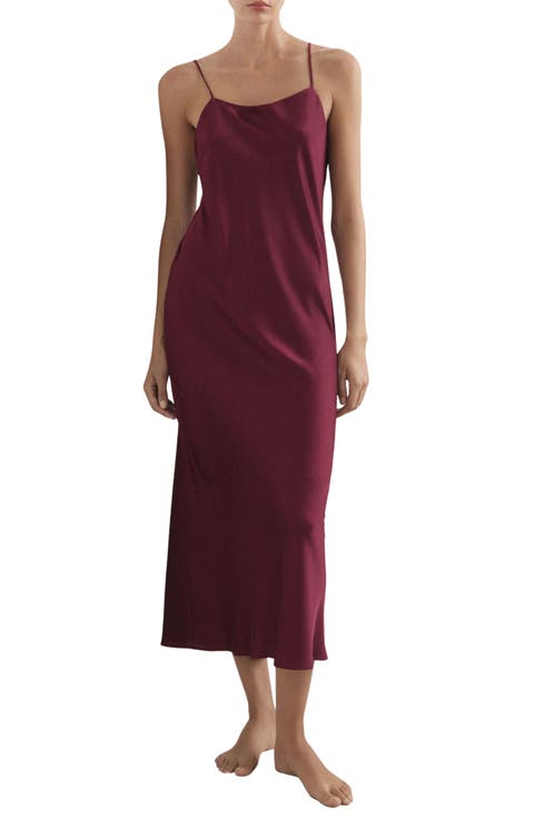 Satin Midi Nightgown