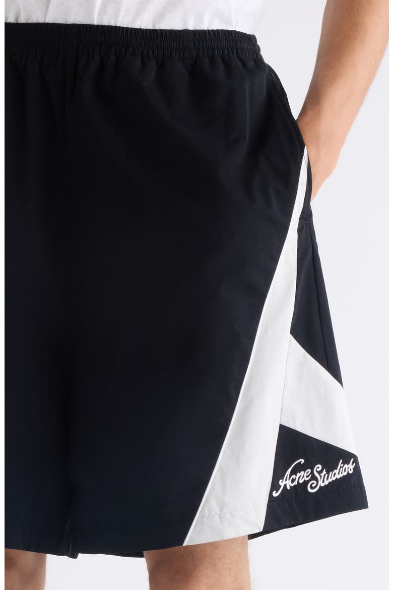 Peachy Wide Leg Shorts, Alternate, color, BLACK