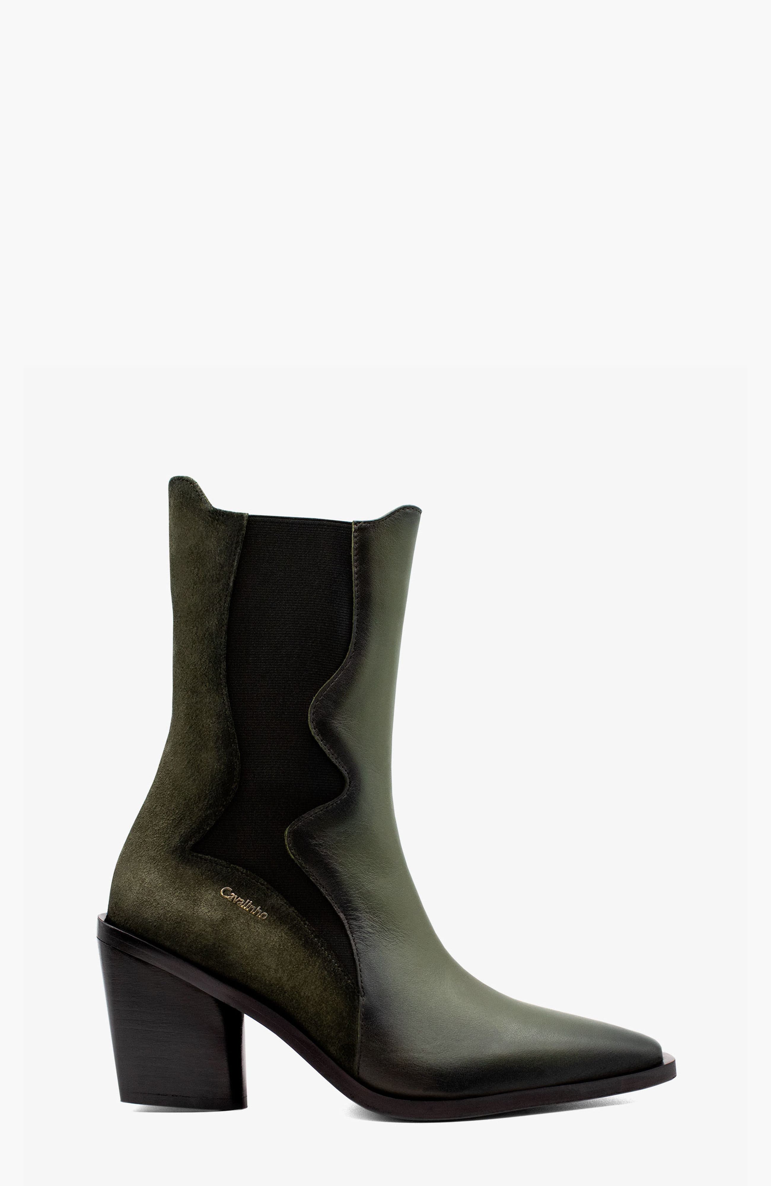 Arizona Suede Boots, Main, color, Dark Green