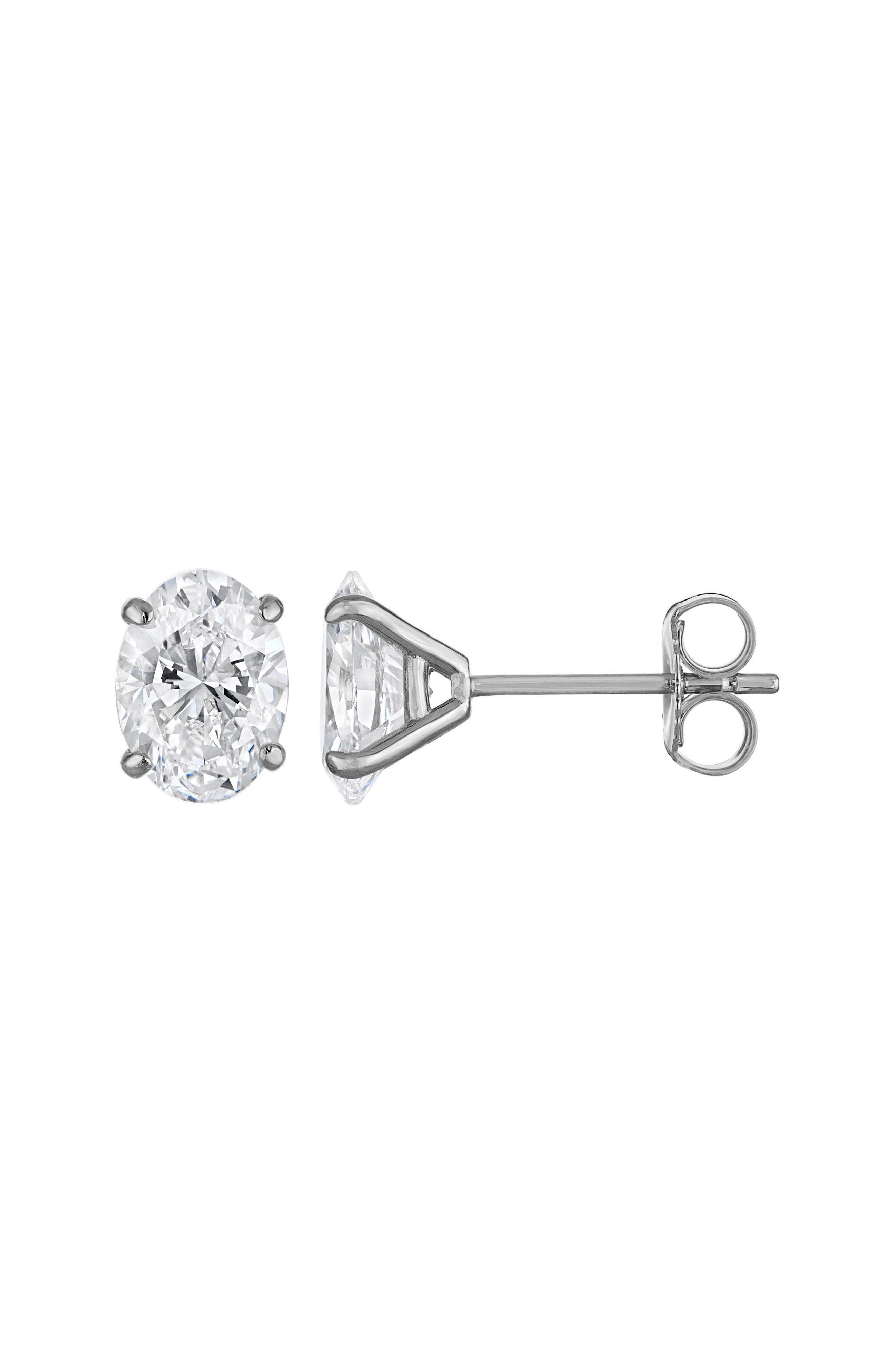 FZN 14K Gold Lab Grown Diamond Stud Earrings