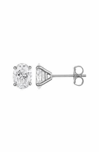 FZN 14K Gold Lab Grown Diamond Stud Earrings