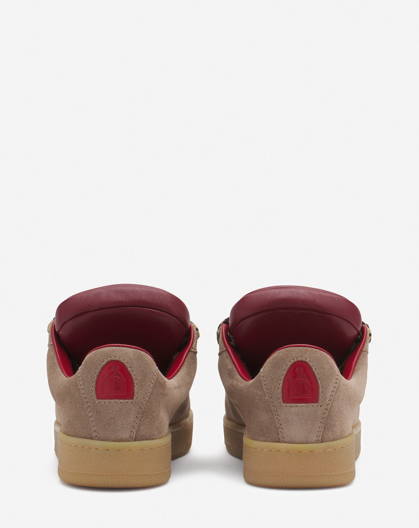 Lanvin x FUTURE HYPER CURB SNEAKERS IN LEATHER AND SUEDE FOR WOMEN, Alternate, color, 