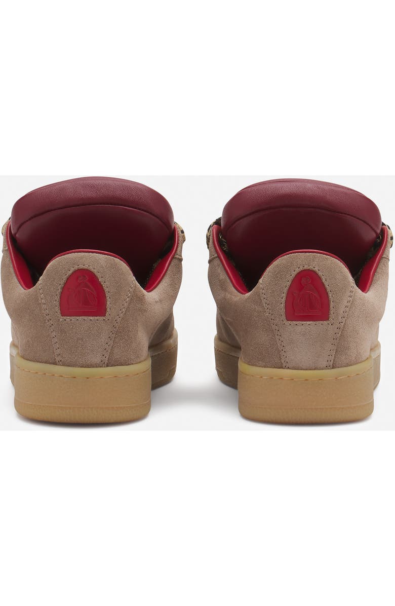 Lanvin x FUTURE HYPER CURB SNEAKERS IN LEATHER AND SUEDE FOR WOMEN, Alternate, color,