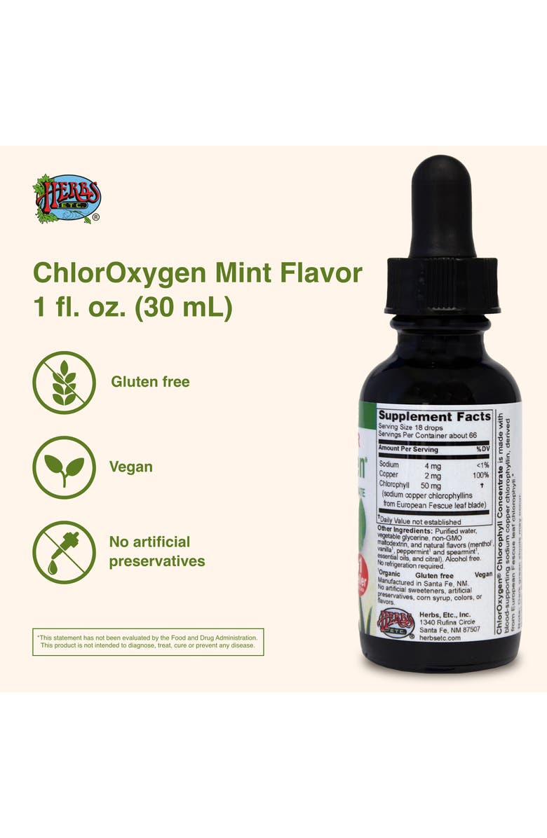 Trace Minerals Herbs Etc. ChlorOxygen Mint, 1 FZ, Alternate, color, NO COLOR