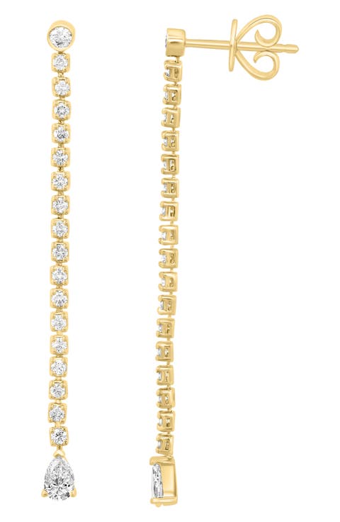 Lab-Grown Diamond Drop Earrings