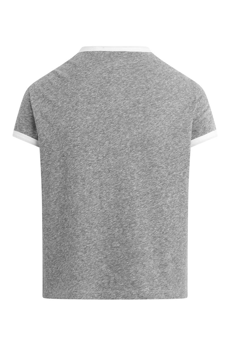 The Collegiate Ringer Graphic T-Shirt, Alternate, color, HEATHER GREY/ WHITE