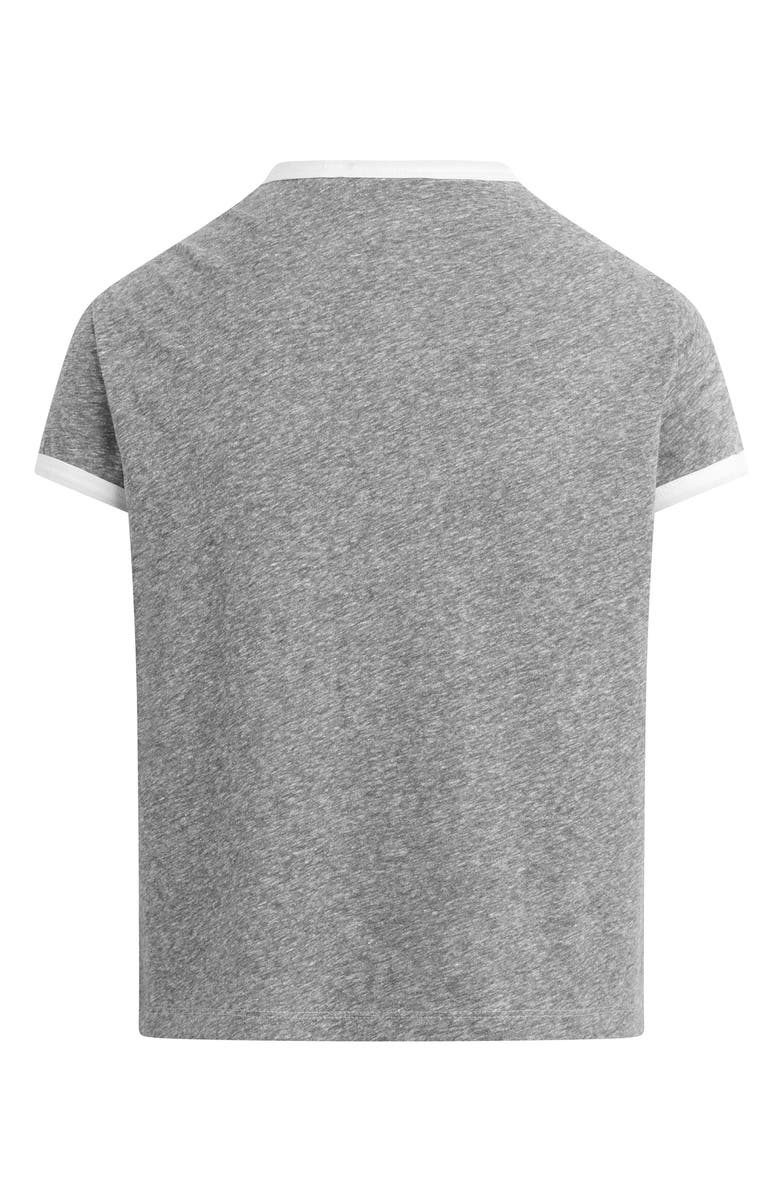 Favorite Daughter The Collegiate Ringer Graphic T-Shirt, Alternate, color, Heather Grey/ White