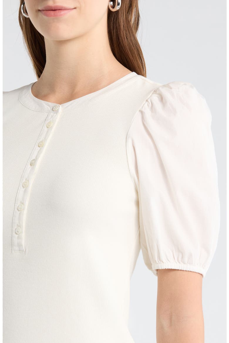 Brandy Puff Sleeve Shirt, Alternate, color, WHITE