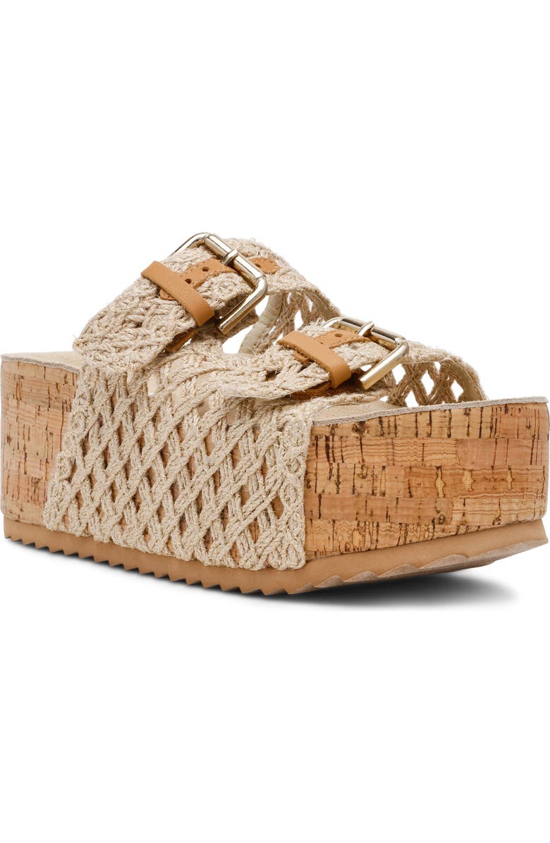 Steve Madden Kali Platform Sandal, Main, color, Natural Multi