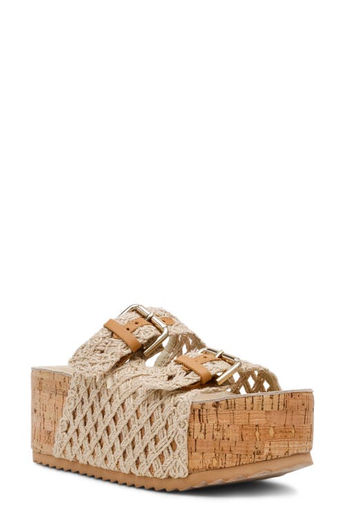 Steve Madden Kali Platform Sandal In Natural Multi