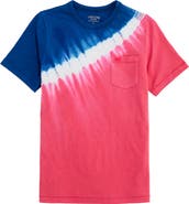 vineyard vines Kids' Tie Dye Surf Pocket Graphic T-Shirt