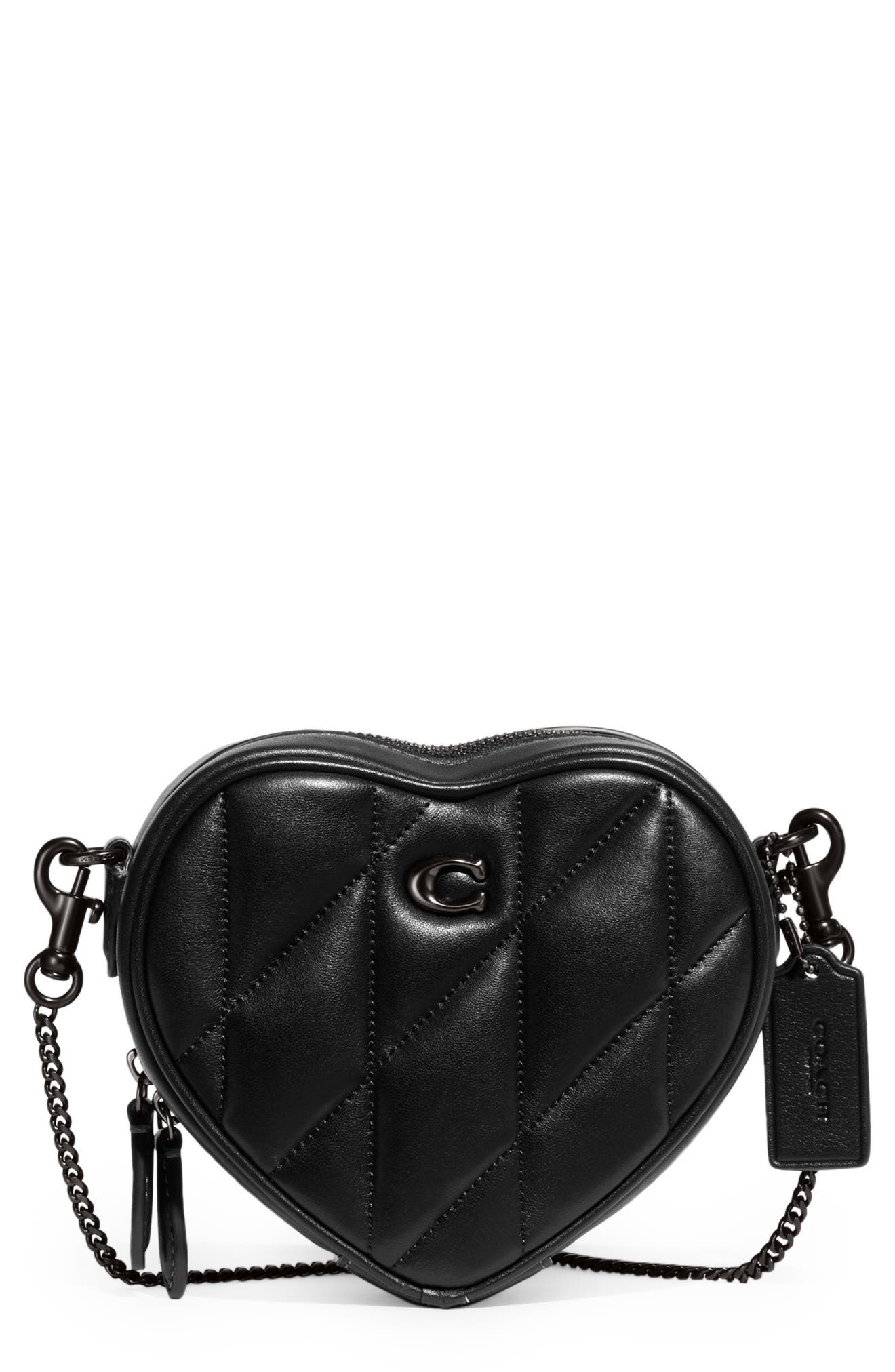 COACH Heart 14 Quilted Pillow Crossbody Bag, Main, color, 