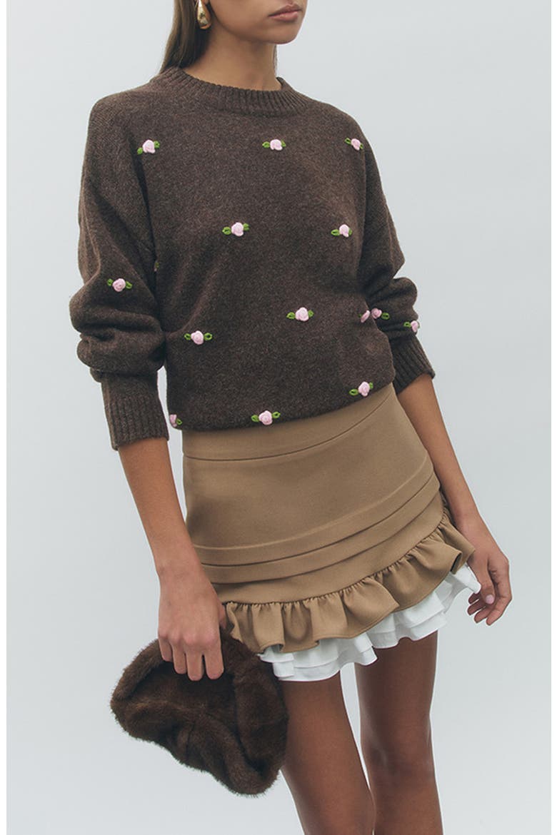 Primrose Sweater, Alternate, color, BROWN