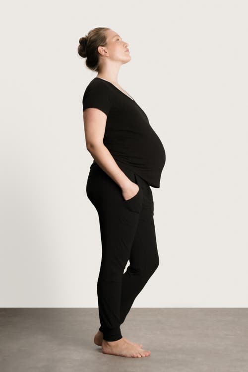 Nom Maternity 24/7 Soft Joggers In Black