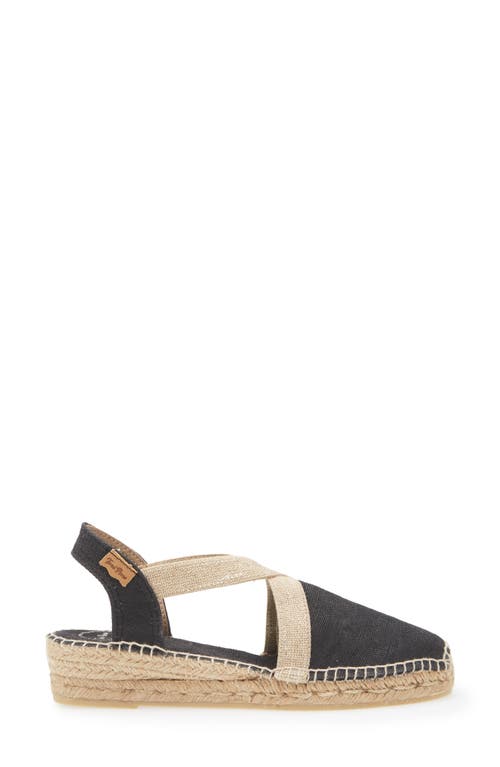 Toni Pons Verdi Espadrille Wedge In Black