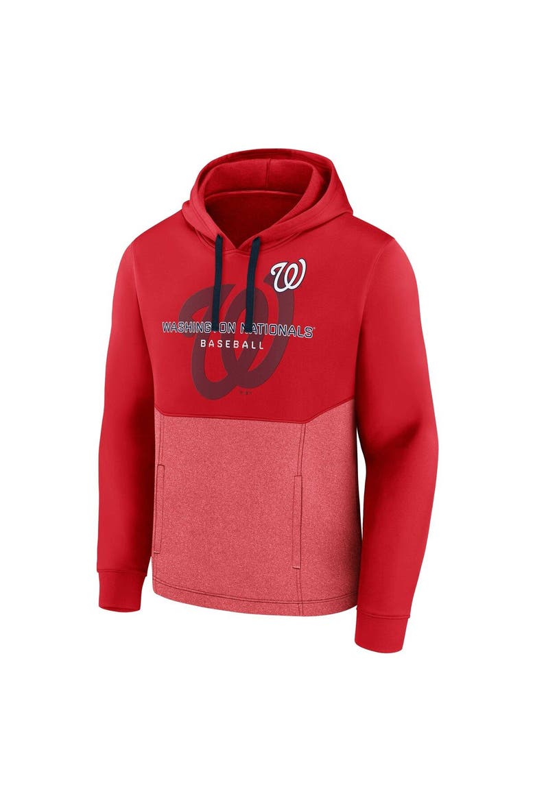 Men's Fanatics Branded Red Washington Nationals Call the Shots Pullover Hoodie, Alternate, color, Red