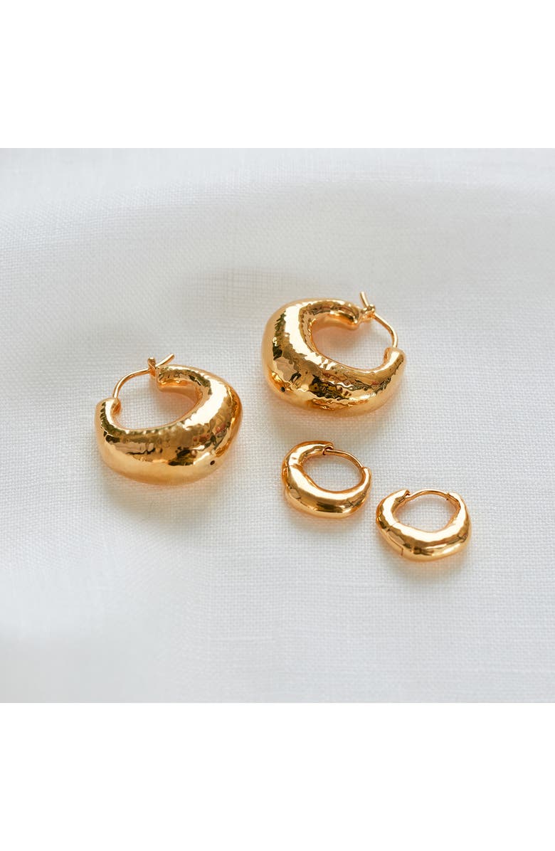 Monica Vinader Deia Chunky Hoop Earrings, Alternate, color, Gold
