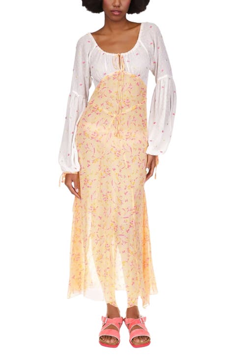 Floral Swiss Dot & Arcadia Blossom Princess Dress