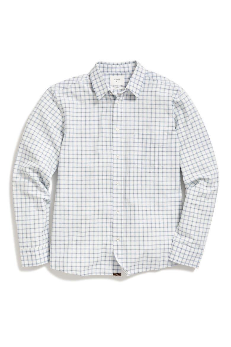 Cypress Grid Plaid Button-Up Oxford Shirt, Main, color, PEBBLE