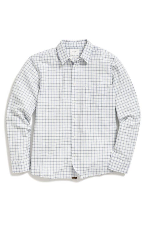 Cypress Grid Plaid Button-Up Oxford Shirt