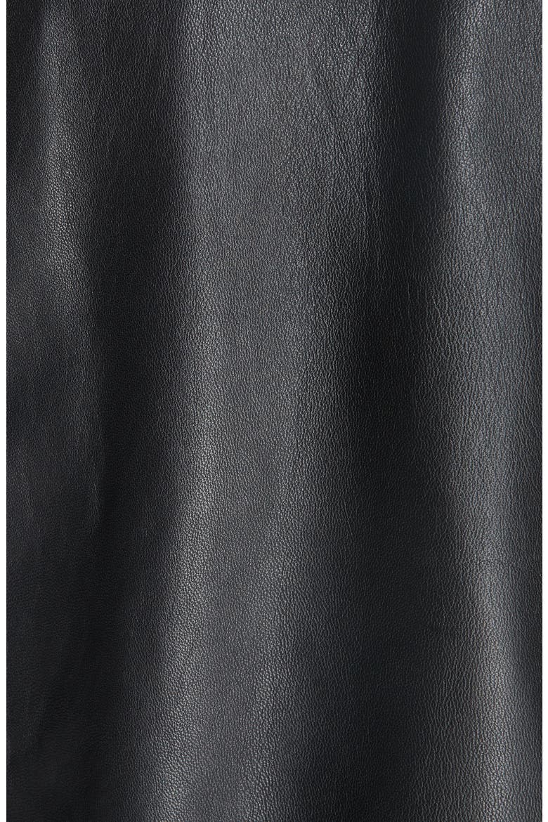 Leather Moto Jacket, Alternate, color, BLACK