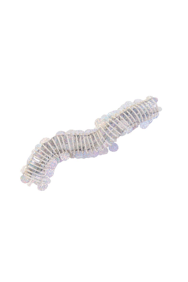 8' Spiral Garland Silver, Main, color, Silver
