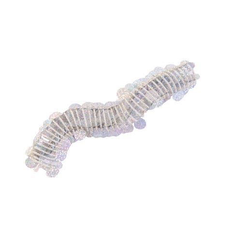 8' Spiral Garland Silver