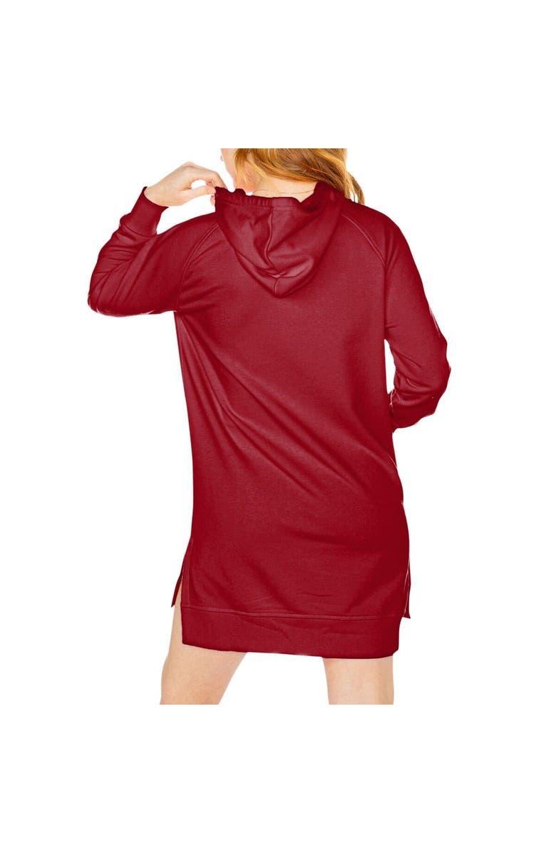 GAMEDAY COUTURE Women's Gameday Couture Crimson Alabama Crimson Tide Take a Knee Raglan Hooded Sweatshirt Dress, Alternate, color, Crimson