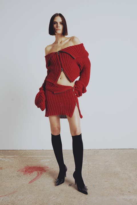 Cashmere Blend Your *Tch Knit Crop Top