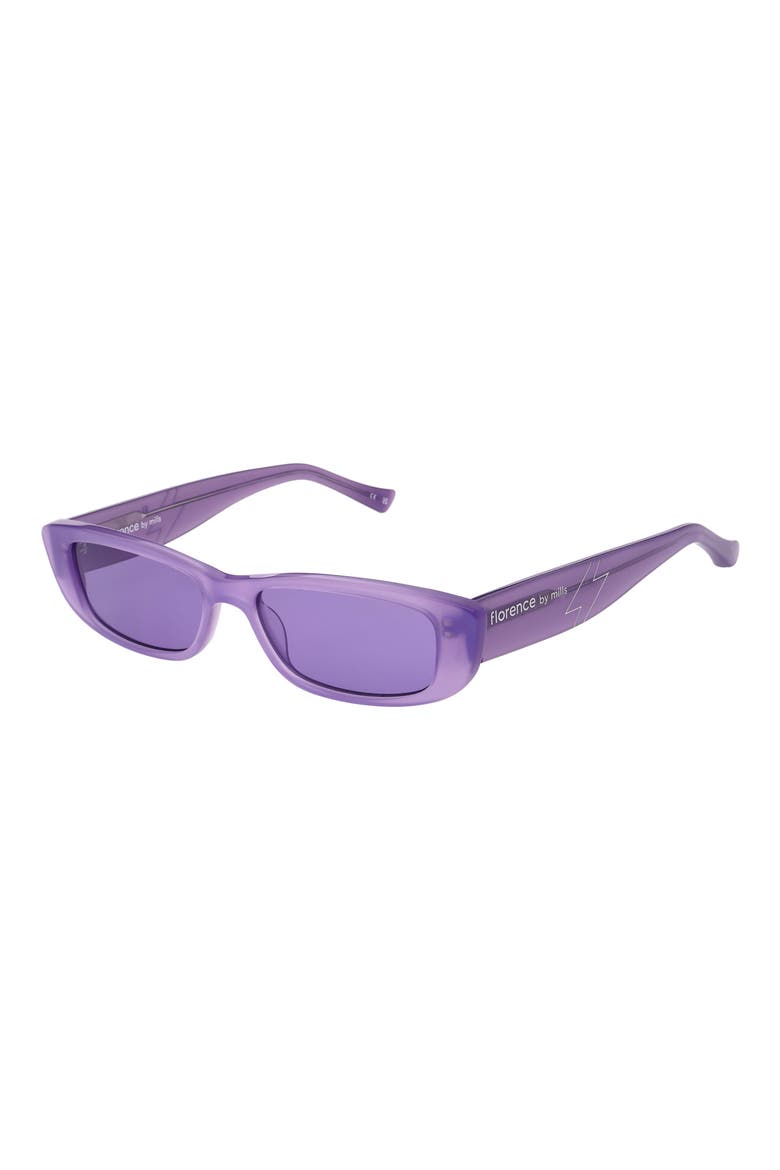 53mm Rectangular Sunglasses, Alternate, color, PEARLISED PURPLE