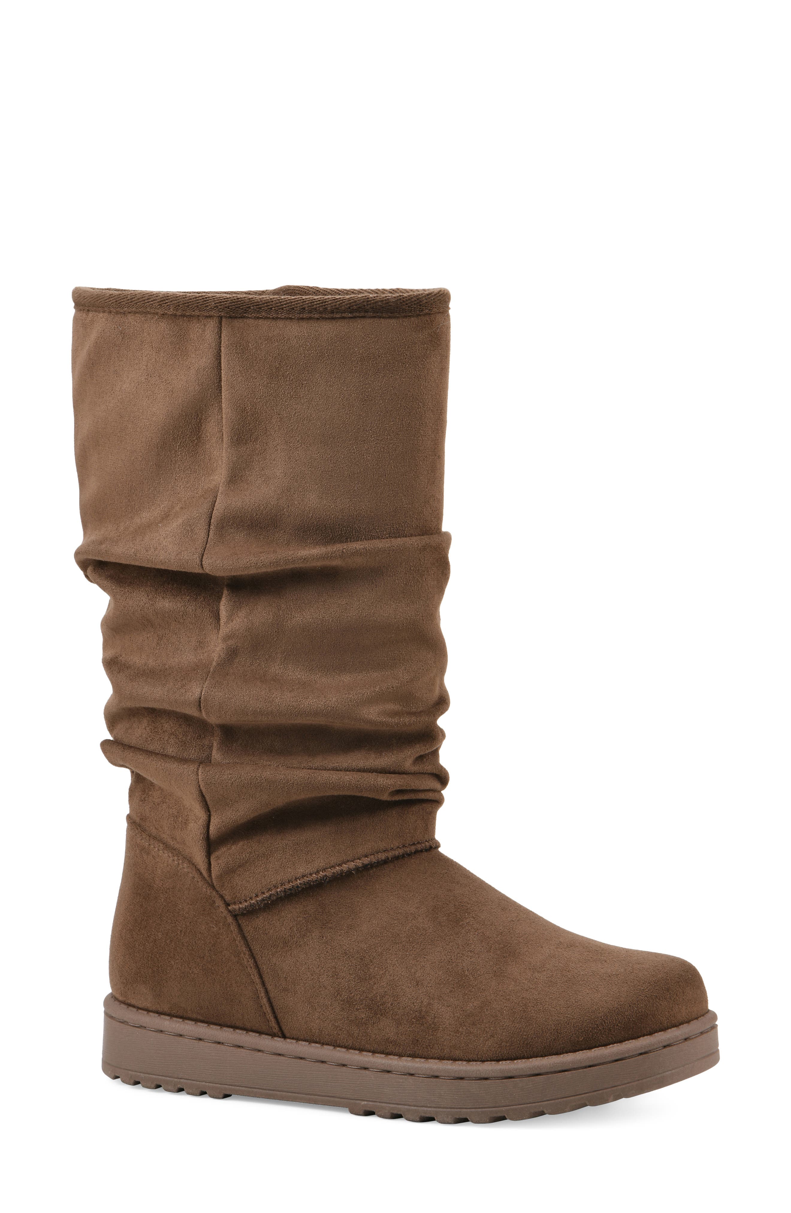 Icequake Faux Fur Lined Boot, Main, color, DK CHOCOLATE