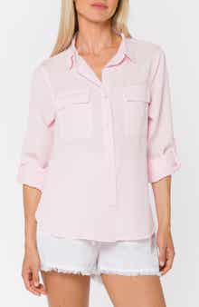 Talma Roll Tab Sleeve Button-Up Shirt