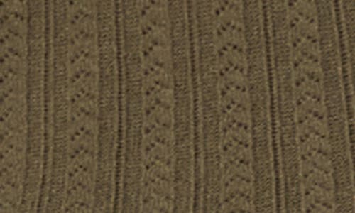 Paige Alis Pointelle Knit Top In Green