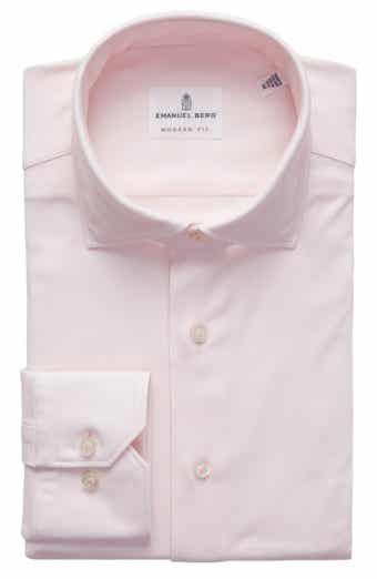 Emanuel Berg Modern Fit 4 Flex Stretch Knit Button-Up Shirt