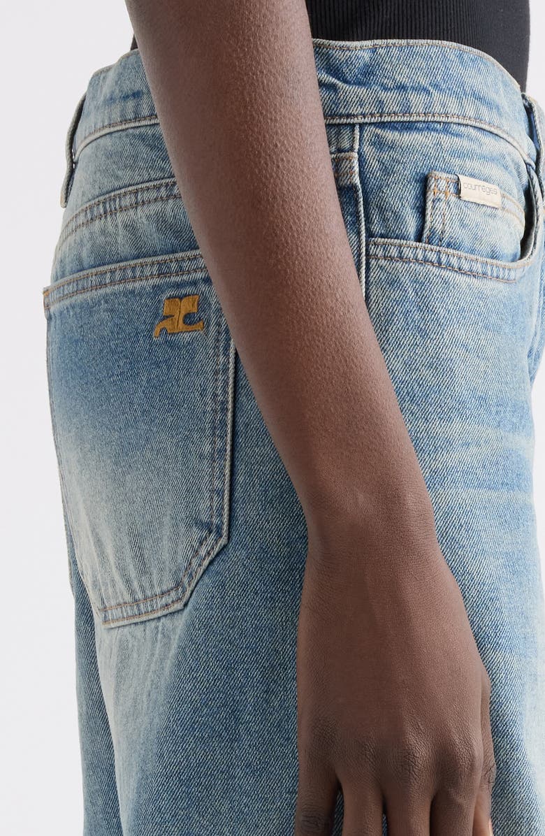 Courrèges Hammer Baggy Jeans, Alternate, color, Vintage Medium Blue