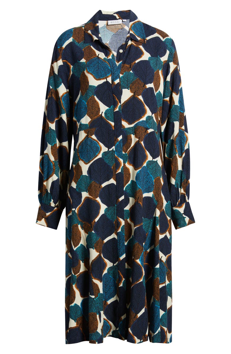 Masai Copenhagen Nadia Long Sleeve Button-Up Shirtdress, Alternate, color, 